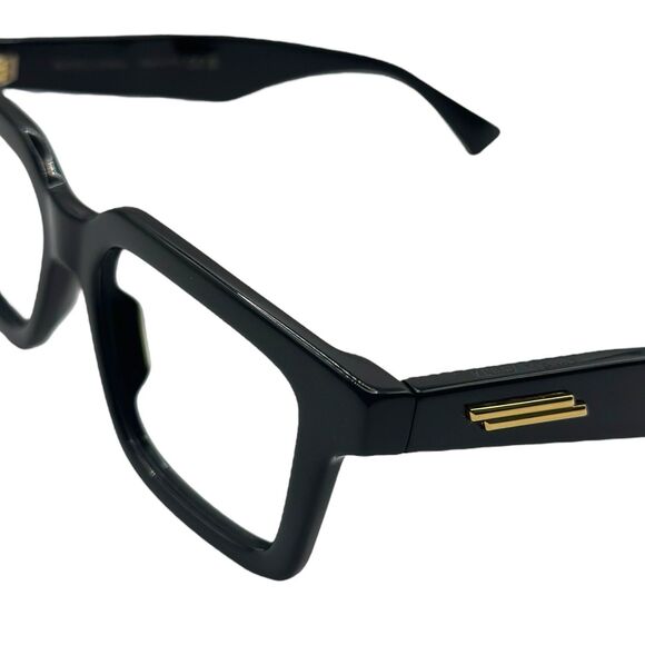 Bottega Veneta BV1216O Eyeglass Frames | Black/Gold | 51-17-145 | Italy - Picture 3 of 13